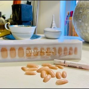 Static almond nails in fetish